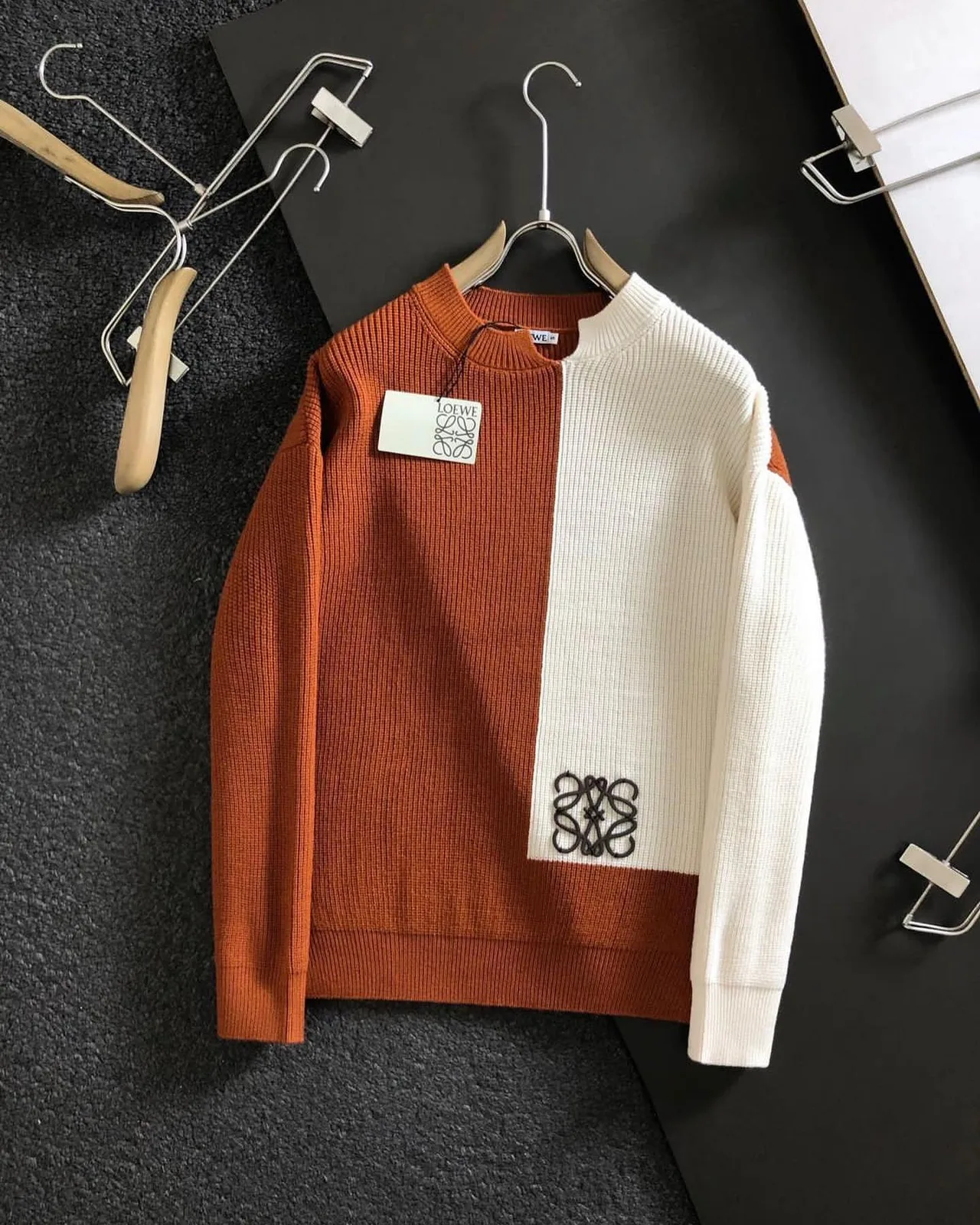 Loewe Anagram colorblock sweater photo 1
