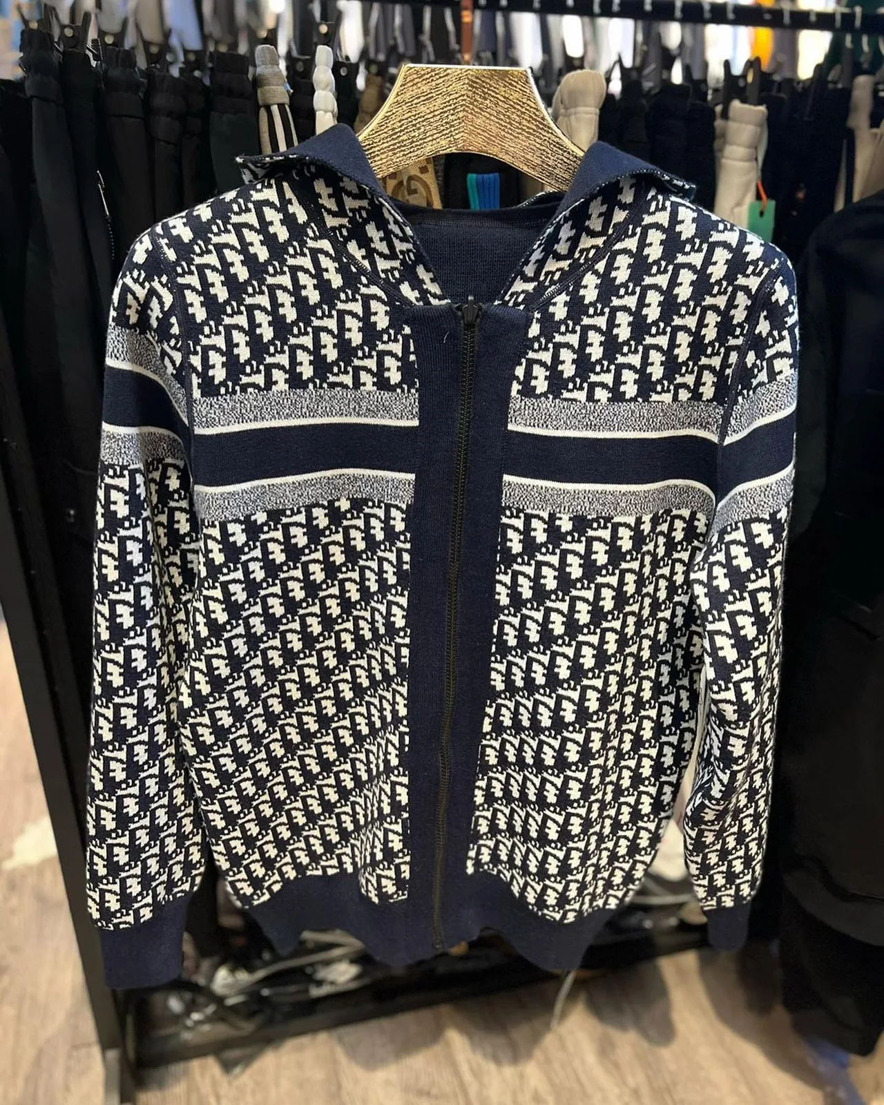 Dior Oblique zip cardigan photo 1