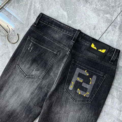 Fendi FF-logo denim jeans