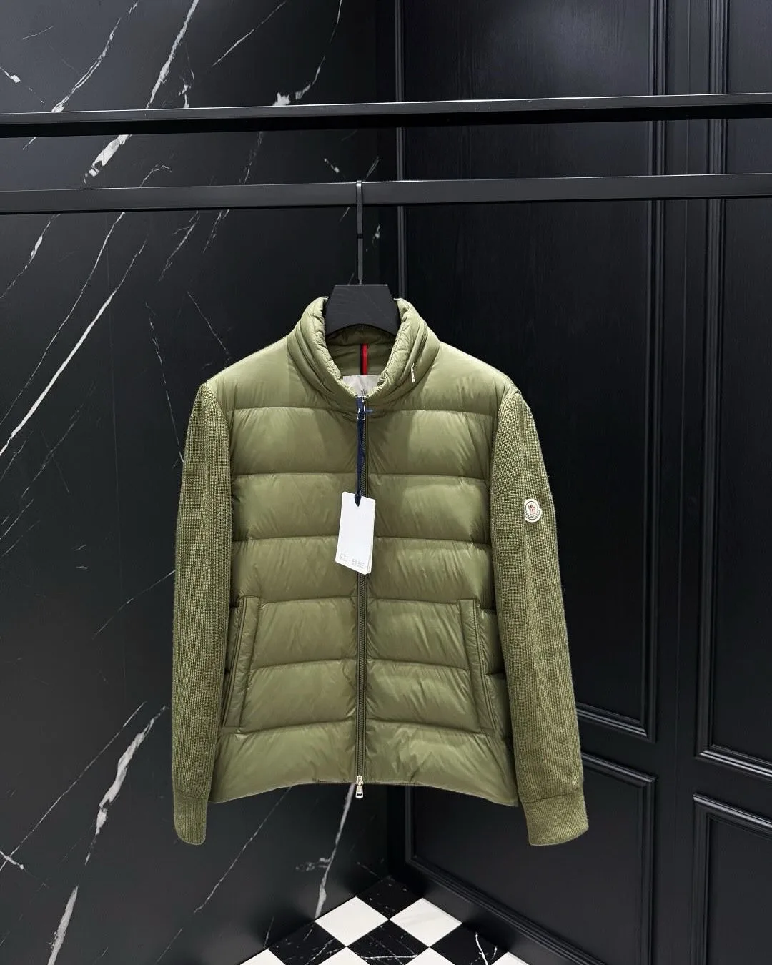 Moncler Knit-Sleeve Padded Jacket photo 1