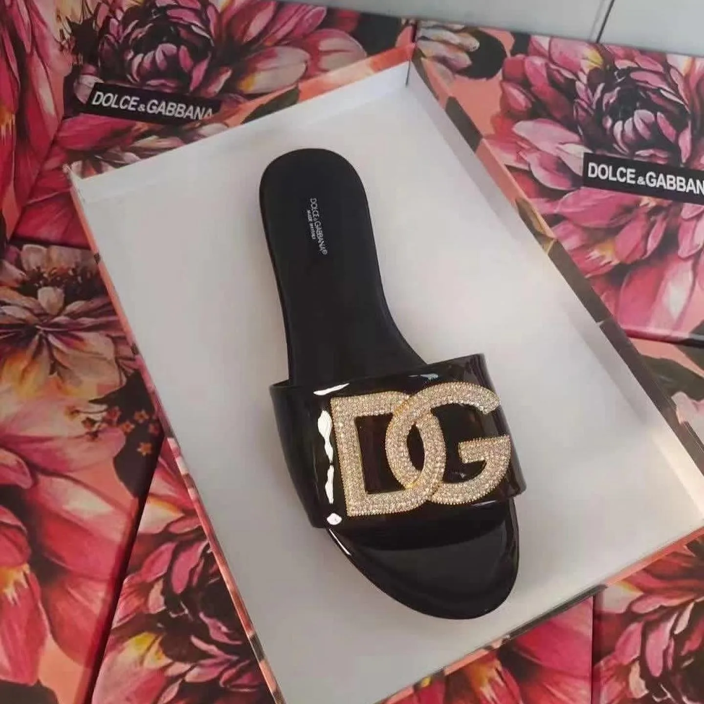 Dolce & Gabbana DG logo slide sandal photo 1