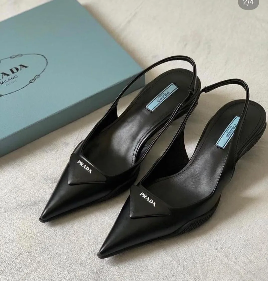 Prada kitten-heel slingback photo 1