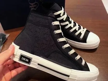 Dior B23 high-top canvas sneaker photo 1