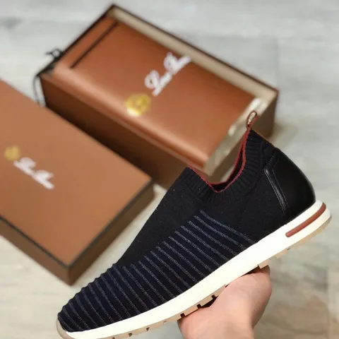 Loro Piana knit slip-on/moccasin