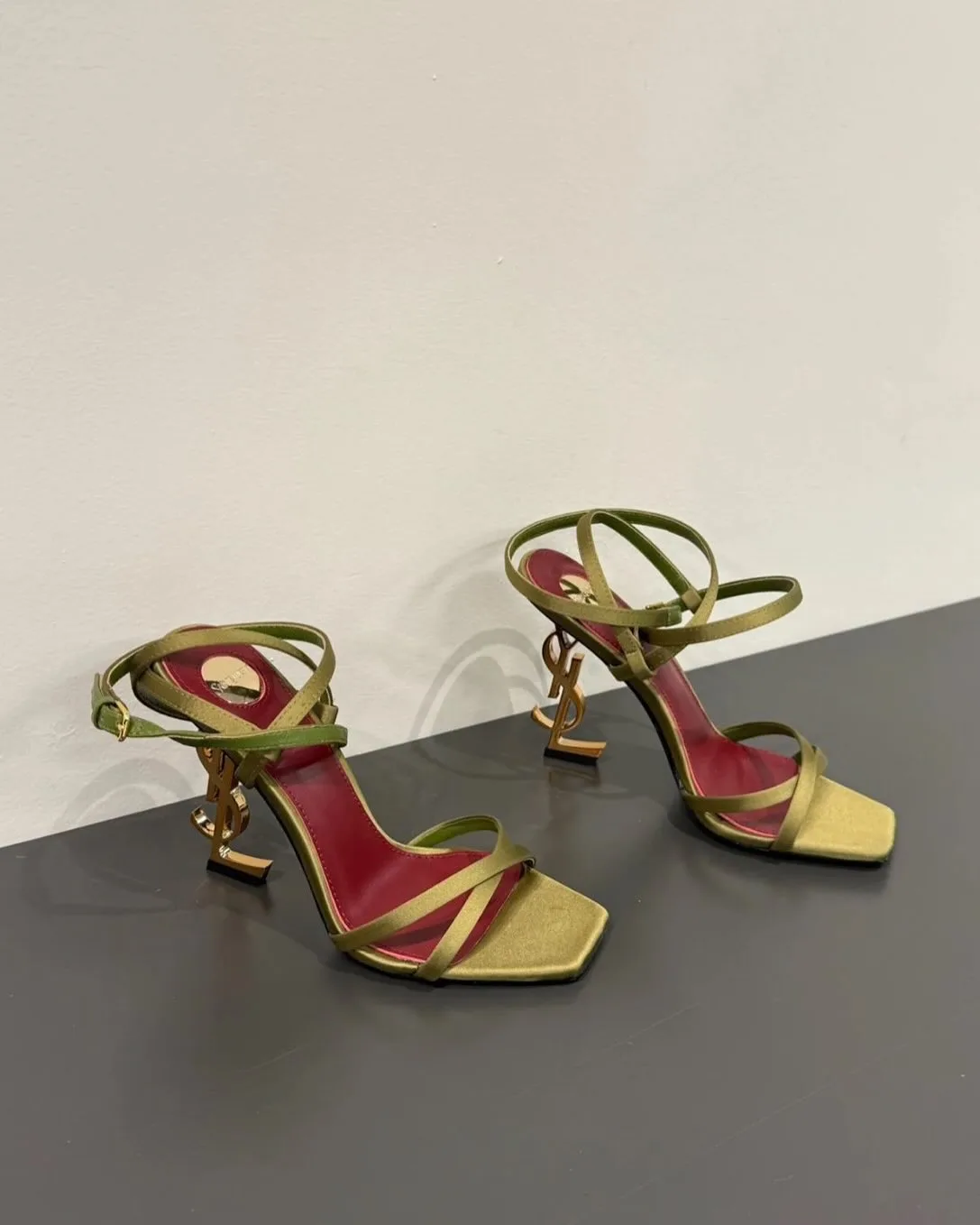 Saint Laurent Opyum cassandre-heel sandal photo 1