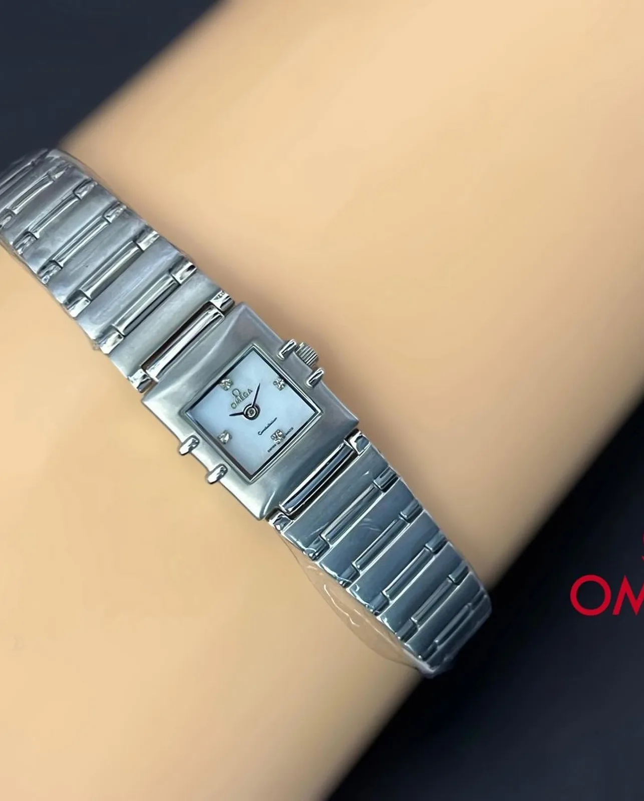 Omega Constellation ladies rectangular bracelet photo 1