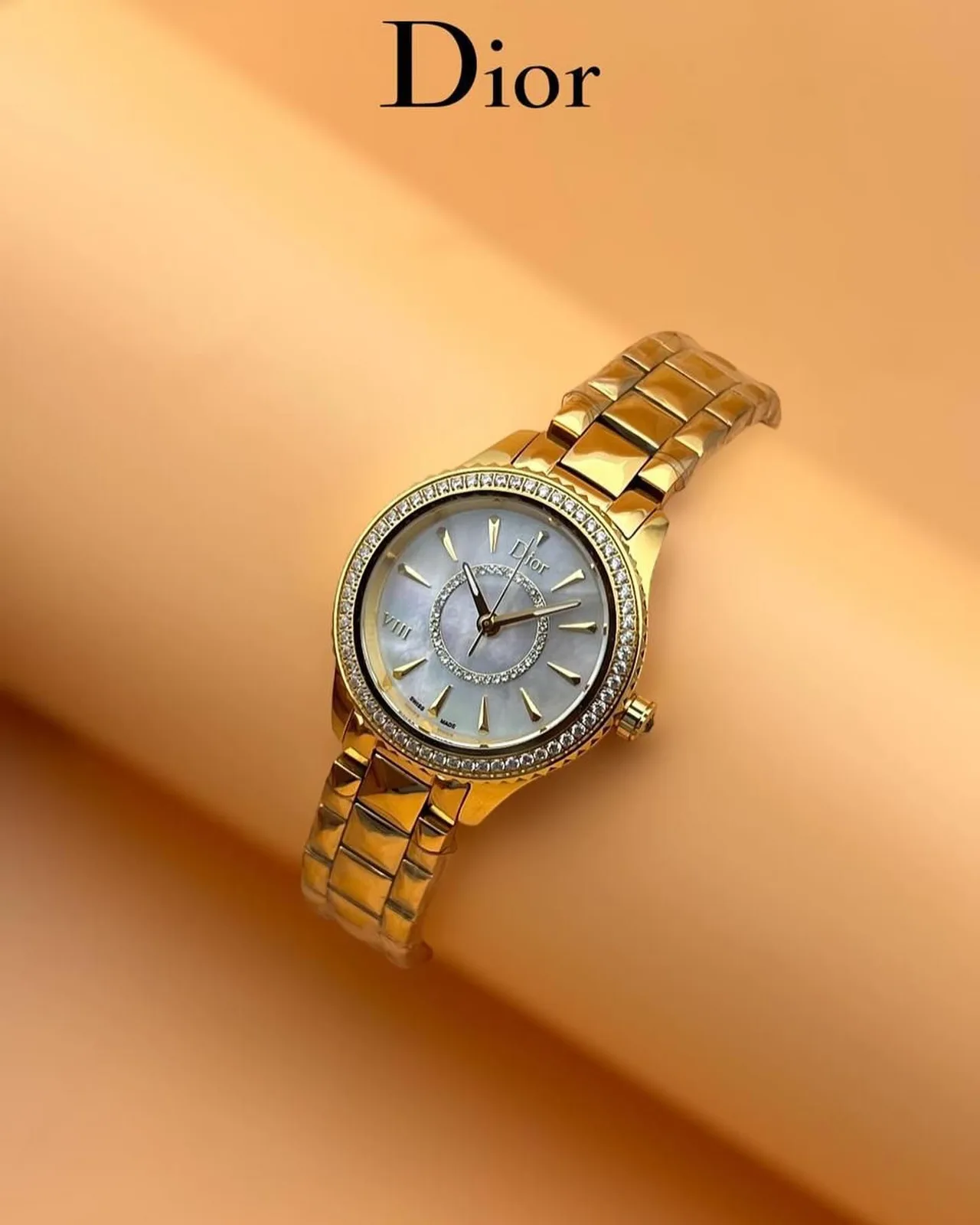 Dior ladies diamond bracelet watch photo 1